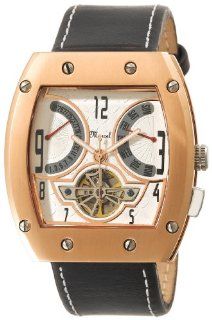 Marcel Drucker Men's 23 787R Rose Gold Tone Stainless Steel Day and Date Automatic Watch Watches