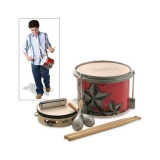 First Act FP770 Discovery 4 Piece Percussion Set in a Drum red/stars Musical Instruments