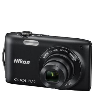 Nikon Coolpix S3300 Compact Digital Camera (16MP, 6x Optical, 2.7 Inch LCD)   Black   Grade A Refurb      Electronics