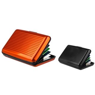 Basacc Orange/ Black Aluminum Business Card Case