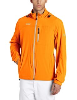 ZeroXposur Men's Crest Golf Full Zip Jacket, Sunkist, Medium Clothing