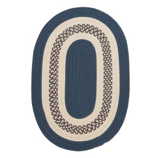 Colonial Mills Hampton Fade resistant Indoor/ Outdoor Braided Rug (8 X 10) Blue Size 8 x 10