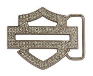 Harley Davidson Womens B&S Bling Clear Crystals Buckle by LODIS Health & Personal Care