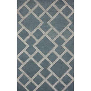 Nuloom Handmade Geometric Boxes Wool Rug (5 X 8)