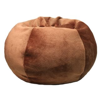 Gold Medal Extra Large Brown Portia Honey Textured Bean Bag Brown Size Extra Large