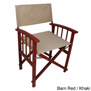 International Caravan International Caravan Stained Acacia Mission Style Directors Chairs (set Of 2) Khaki Size 2 Piece Sets