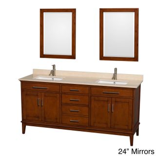 Hatton 72 inch Light Chestnut Double Vanity