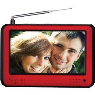 DELSTAR DSDTV5307 7" Portable TV for OTA Digital Broadcasting   Red Electronics