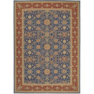 Nourison Hand hooked 16th Century Navy Rug (39 X 59)