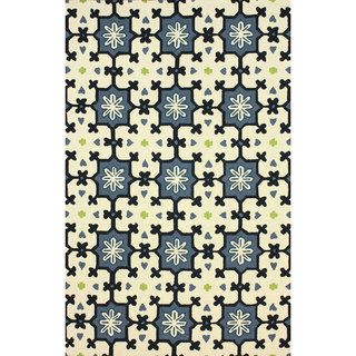 Nuloom Hand hooked Spanish Tiles Blue Rug (5 X 8)