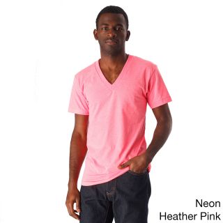 American Apparel American Apparel Unisex Poly cotton Short Sleeve V neck Pink Size XS