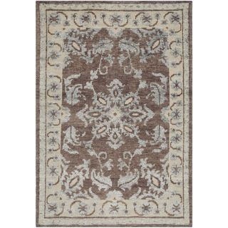 Safavieh Hand knotted Stone Wash Charcoal Wool/ Cotton Rug (4 X 6)
