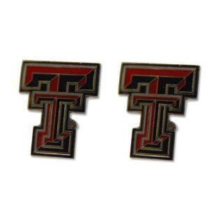 Texas Tech Raiders Post Stud Logo Earring Set Ncaa Charm  Sporting Goods  Sports & Outdoors