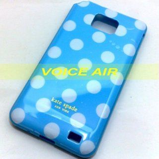 Designer Flexible White Polka Dot Blue At&t Samsung Galaxy S2 i9100; SGH i777 Case in Retail Packaging(Will Not Fit T Mobile, Verzion, Or Sprint) Cell Phones & Accessories