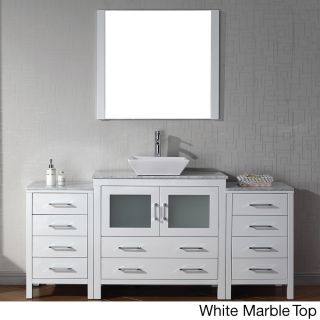 Virtu Virtu Usa Dior 72 Inch Single Sink Vanity Set In White White Size Single Vanities