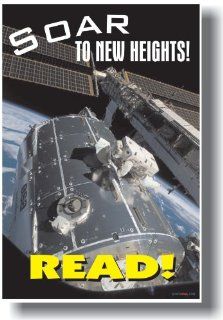Soar to New Heights Read   Classroom Reading Poster  Prints  