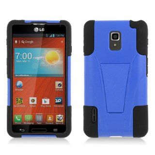 [Buy World, Inc] for Lg Optimus F7/us780 (Boost Mobile/us Cellular) Black Skin+blue Cover Cell Phones & Accessories