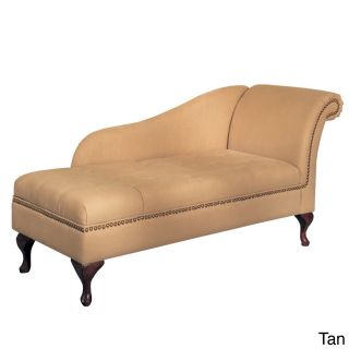 Microfiber Chaise Lounge With Storage