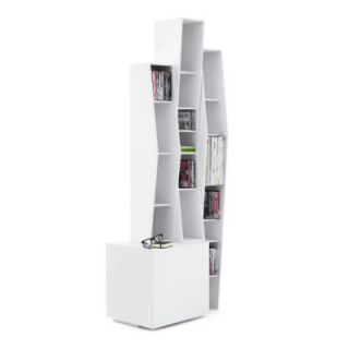 Opinion Ciatti Uptown Bookcase OPIN1032 Finish White, Size Five fixed shelves