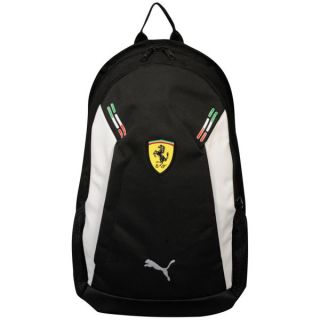 Puma Mens Ferrari Replica Back Pack   Black/White      Mens Accessories