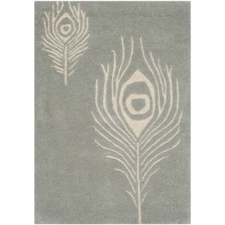 Safavieh Handmade Soho Grey/ Ivory New Zealand Wool/ Viscose Rug (2 X 3)