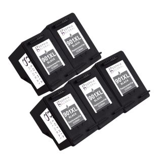 Sophia Global Remanufactured Black Ink Cartridge Replacements For Hp 901xl With Ink Level Display (pack Of 5)