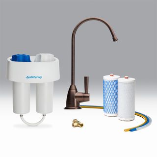 Austin Springs Undercounter Water Filter Bronze Premium Faucet
