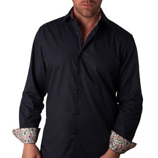 Giorgio Bellini Mens Sorrentino Black Cotton Button front Shirt