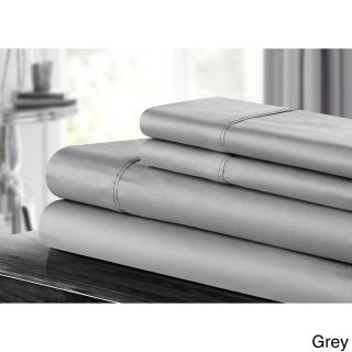 Chic Chic Home 500 Thread Count Cotton 4 piece Sheet Set Grey Size King