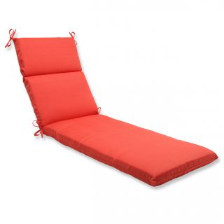 Pillow Perfect Outdoor Coral Chaise Lounge Cushion