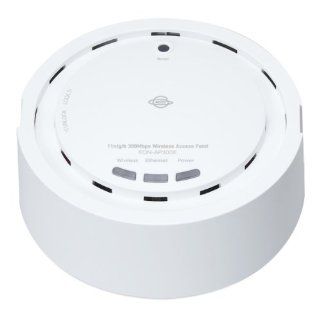 PLANEX EQN AP300E 300Mbps Wireless N PoE Access Point/Repeater w/Ant Smoke Detector Style Wall Mountable Access Point/Repeater Long Range Ceiling Mount 300Mbps Wireless N PoE Power over Ethernet Access Point/Universal Repeater w Embedded high gain antenna 