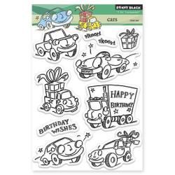 Penny Black Clear Stamps 5 X7.5 Sheet   Cars
