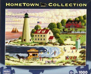 Hometown Collection Cape Cod Beach Party 1000 Piece Jigsaw Puzzle Toys & Games
