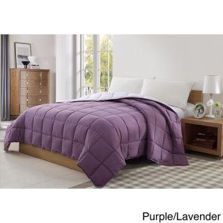 Victoria Classics Lisbon Reversible Down Alternative Blanket Purple Size Full