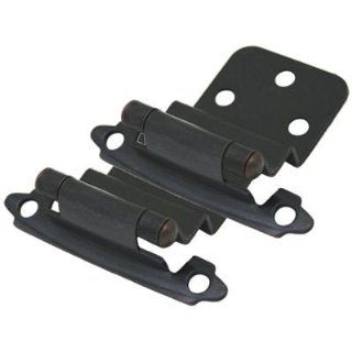 Cosmas 17128 ORB Oil Rubbed Bronze Hinge 3/8" Inset (Pair) [17128 ORB]   Cabinet And Furniture Hinges  