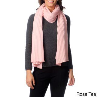 Ply Cashmere Womens Lightweight Picot Edge Scarf