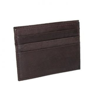 Paul & Taylor Mens Leather Slim Design Card Case Wallet at  Mens Clothing store