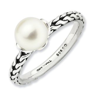 Stackable Expressions™ 6.0 6.5mm Cultured Freshwater Pearl Rope Ring