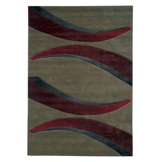 Mystique Red Arches Rug (5.3 X 7.7)