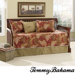 Tommy Bahama Tommy Bahama Orange Cay Quilted 5 piece Daybed Set Gold Size Daybed