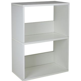 Way Basics Eco Friendly Duplex Shelves WB 2SR Finish White