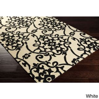 Hand hooked Kiera Transitional Floral Indoor/ Outdoor Area Rug (3 X 5)