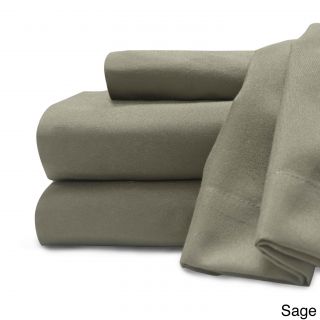 Baltic Linen Soft   Cozy Easy Care Sheet Set Green Size Twin