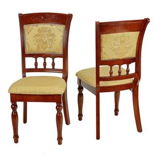 Cortesi Home Winthrop Gold Queen Anne Dining Chair (set Of 2)
