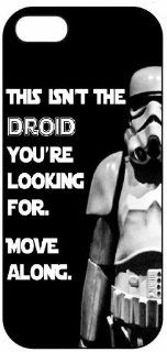 Star Wars, "This Is Not The Droid You Are Looking For. Move Along" 811, iPhone 5 Premium Hard Plastic Case, Cover, Aluminium Layer, Inspirational, Motivational, Theme, Shell Cell Phones & Accessories