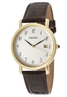 Seiko SKK648  Watches,Womens White Dial Brown Leather, Casual Seiko Quartz Watches