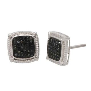 diamond composite square stud earrings in sterling silver $ 229 00 add
