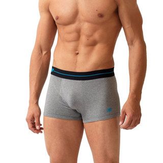 New Balance Mens Grey And White Essential Trunks (pack Of 2 Pairs)