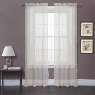 Lush Decor Ivory 84 inch Duke Garden Curtain Panel Pair