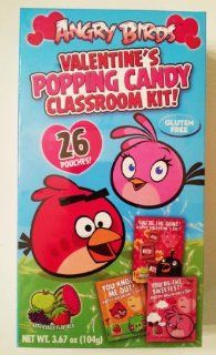 Angry Birds Valentine's Popping Candy Classroom Kit with 26 Pouches (1 Pack)  Grocery & Gourmet Food